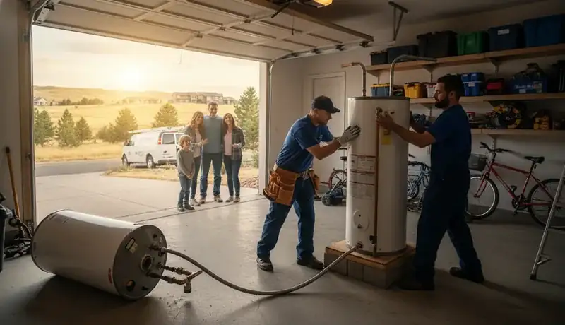 Expert Plumbing Pro - emergency-water-heater-replacement-for-a-family-in-the-meadows-castle-rock